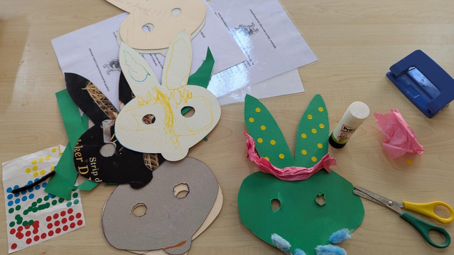 Easter Holiday Family Activities - Easter Bunny Mask Crafting