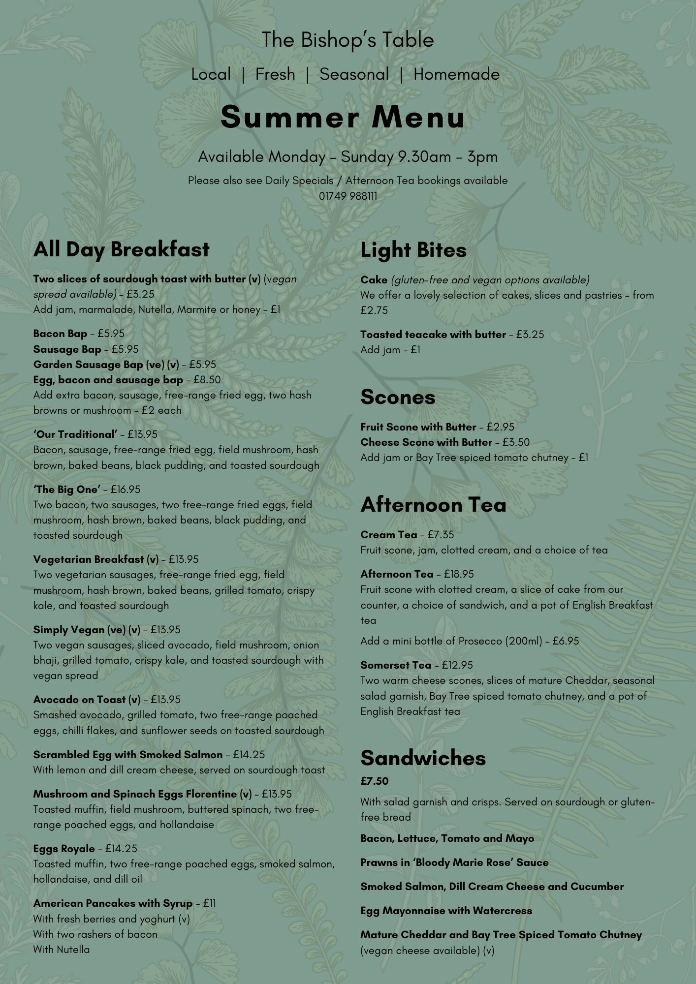 Summer Menu - The Bishop’s Table (1)