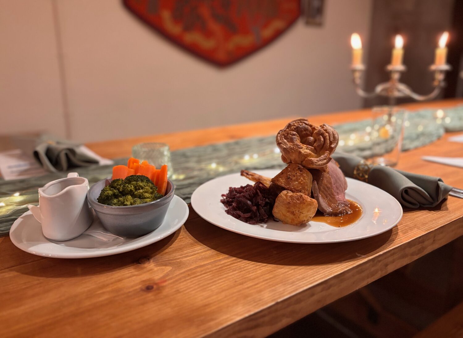 Sunday Lunch in the Undercroft (5) An image of Sunday Lunch served in the atmospheric Undercroft at The Bishop's Palace.