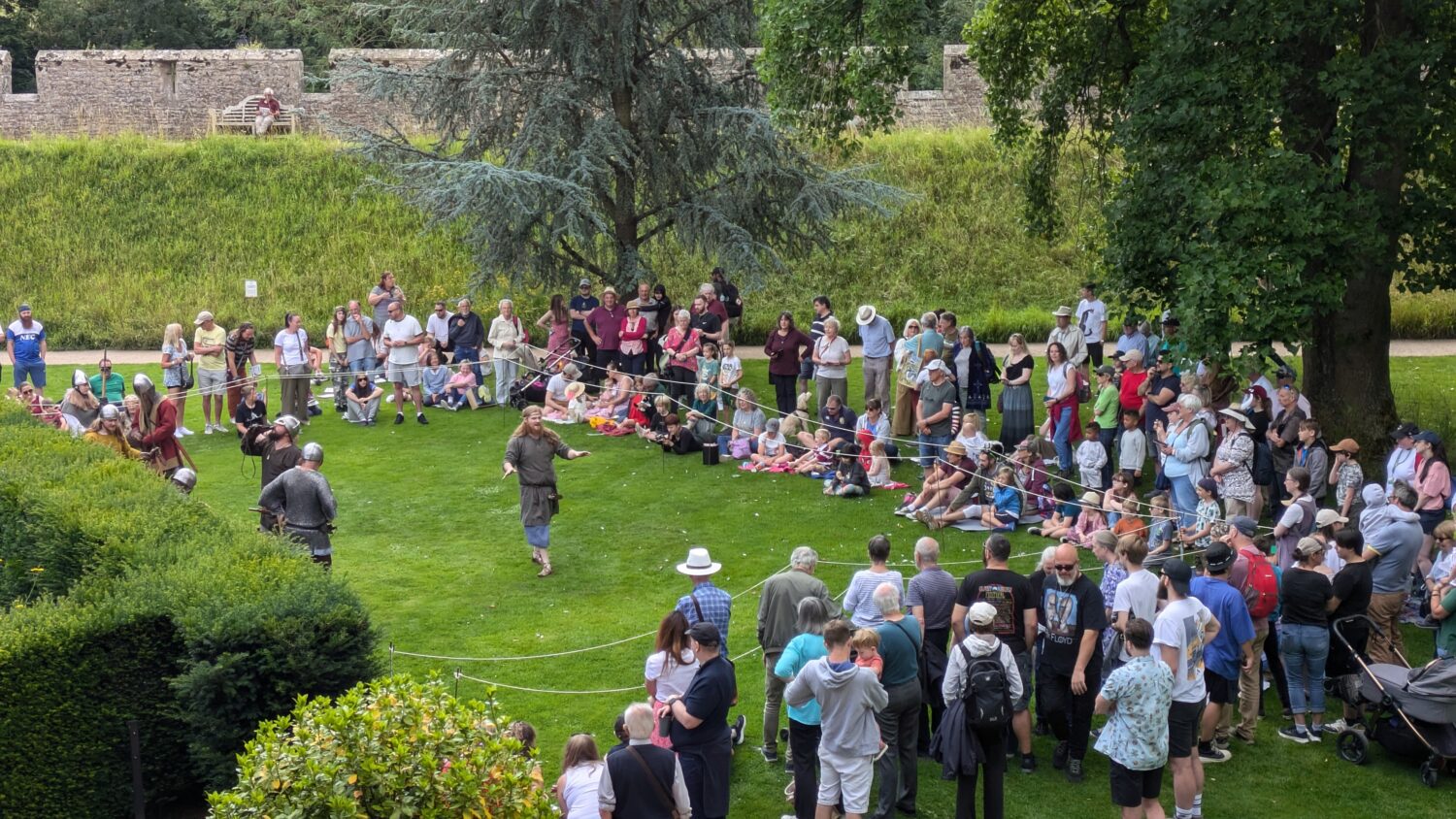 Viking Re-Enactment at The Bishop’s Palace An image of Viking living history at The Bishop's Palace, Wells, Somerset