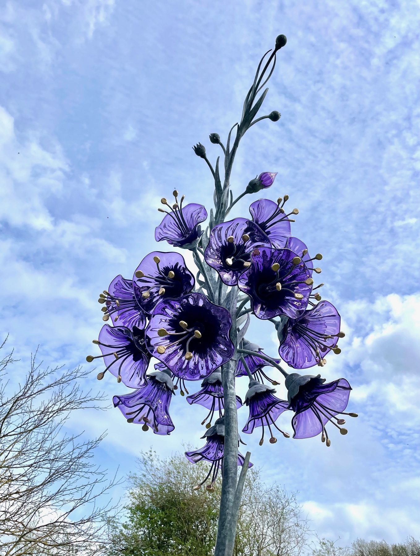 An image of the Botanical Sculptures Outdoor Sculpture Exhibition at The Bishop's Palace in Wells, Somerset