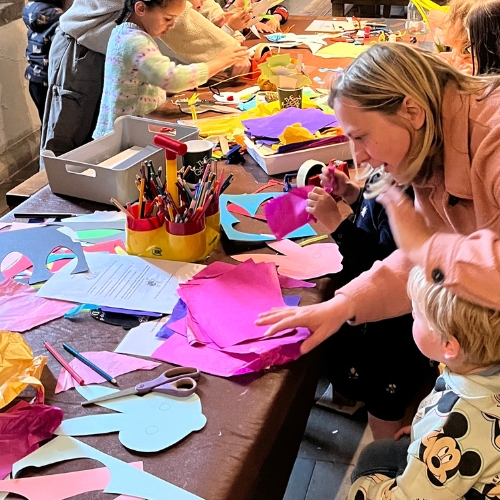 An image of the family fun activities at The Bishop's Palace in Wells, Somerset during the Easter School Holidays.