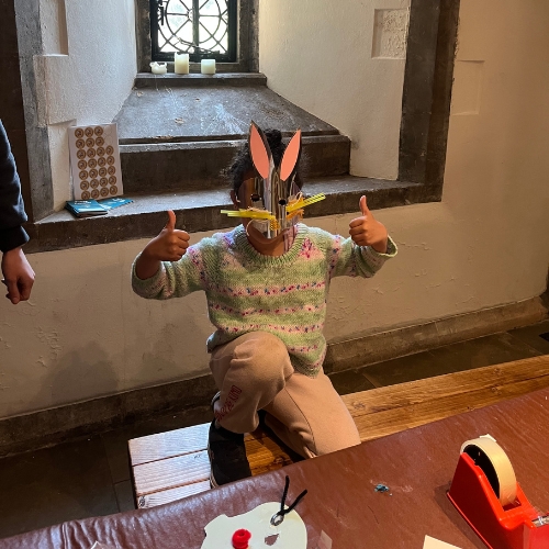 An image of the family fun activities at The Bishop's Palace in Wells, Somerset during the Easter School Holidays.