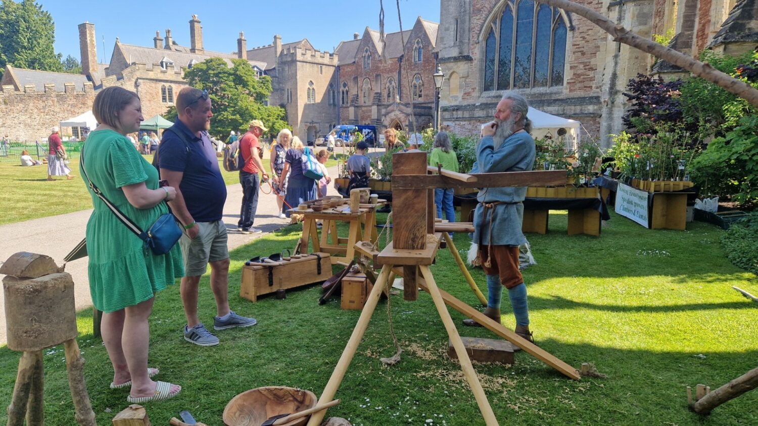 Stallholders at The Bishop's Palace Garden Fete.