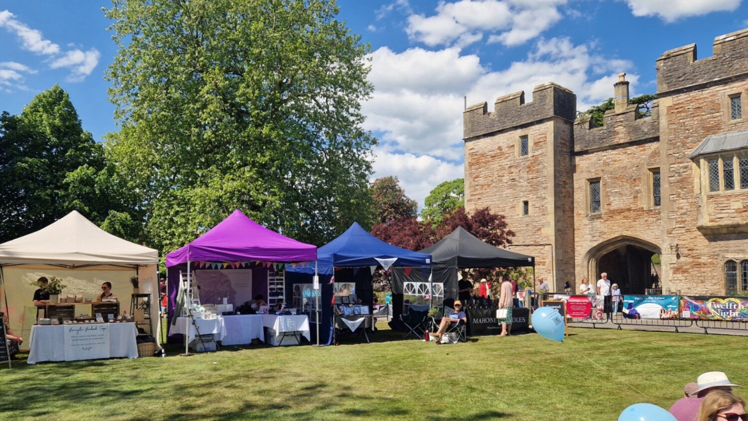 Stallholders at The Bishop's Palace Garden Fete.