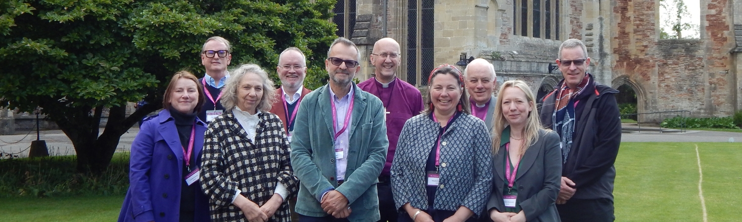 An image of the trustees at The Bishop's Palace, Wells.