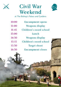 An image of the Civil War Weekend timetable.