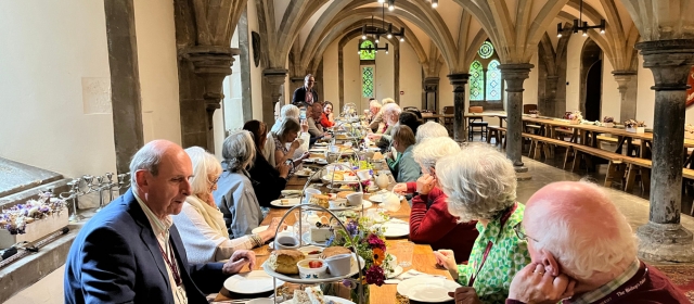 An image of the Volunteers' Week Afternoon Tea at The Bishop's Palace