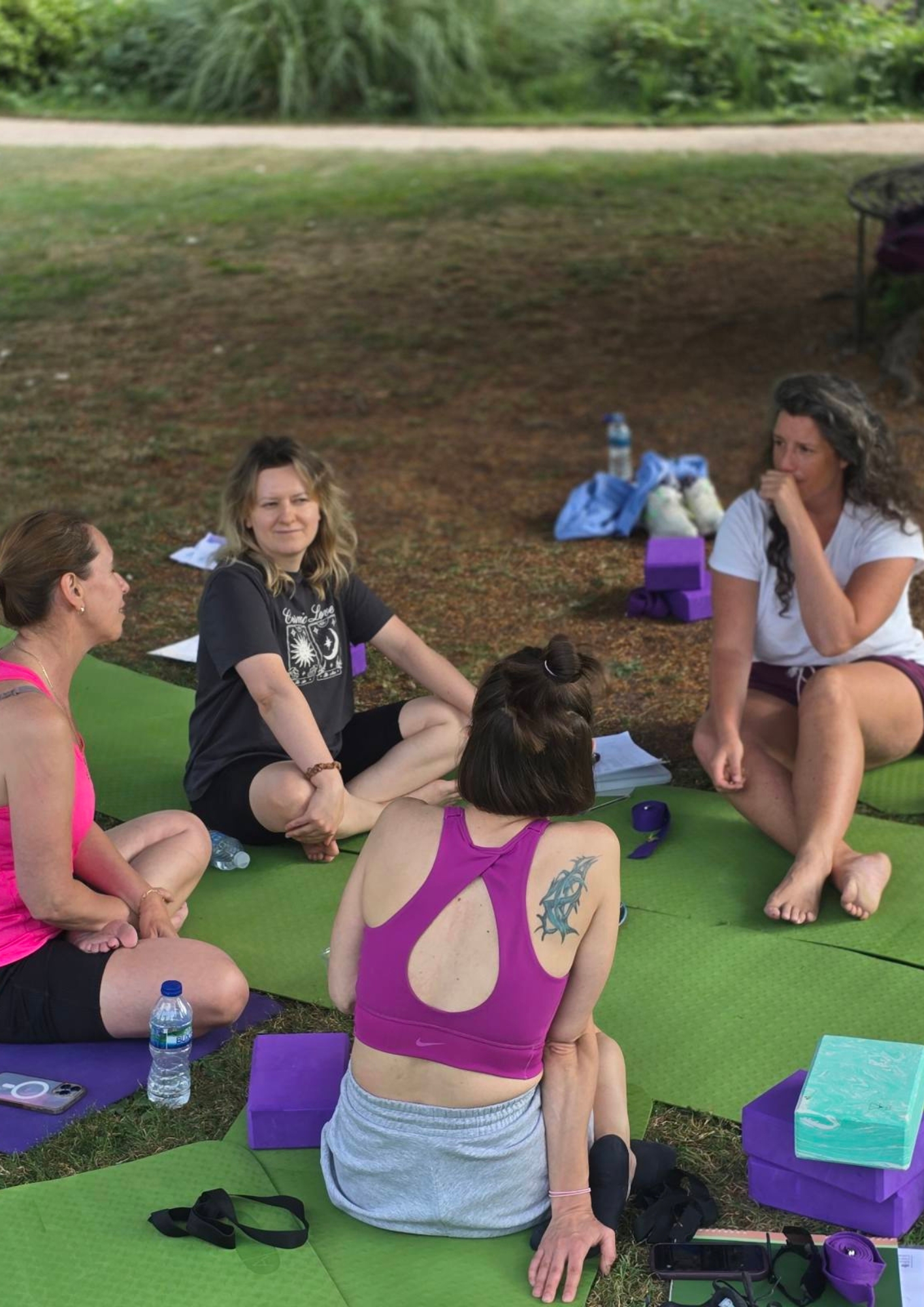 Yoga session at The Bishop's Palace