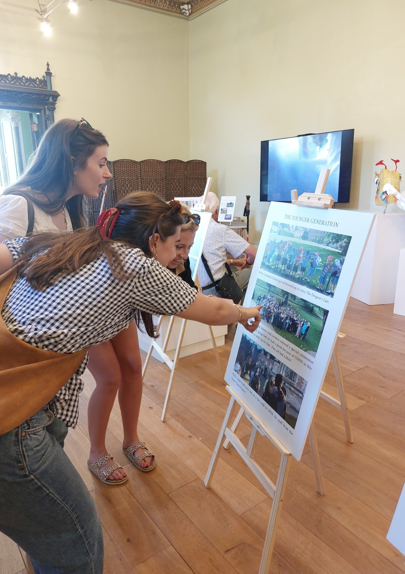 An image of the private view for the Palace's Fun and Games Exhibition.