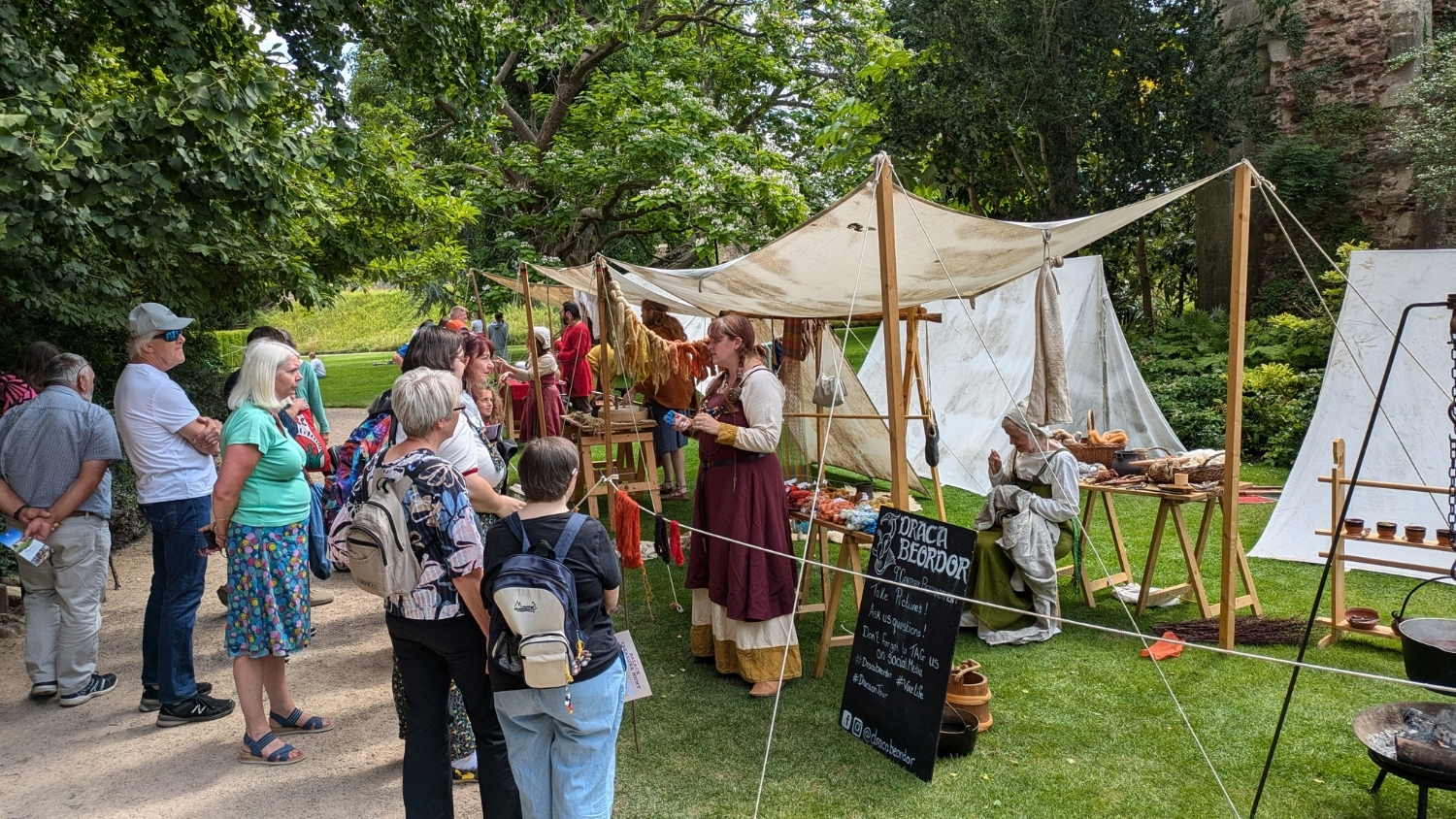 Viking re-enactment day at The Bishop's Palace